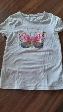 Tricko s motylikom, h&m,134