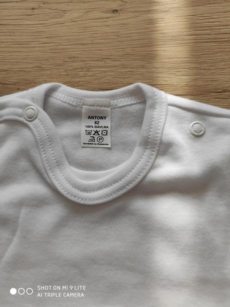 Kvalitná košieľka pre bábätko, antony,62