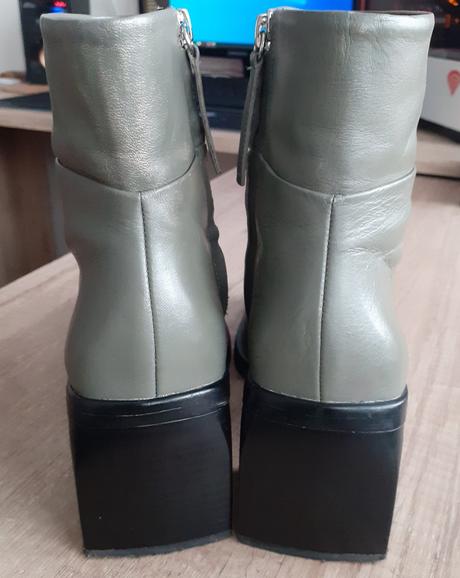 Sivozelené čižmičky, zara,36
