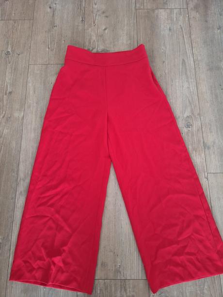 Červené siroke nohavice zara, zara,m