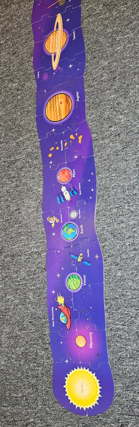 Puzzle planéty vesmir, 