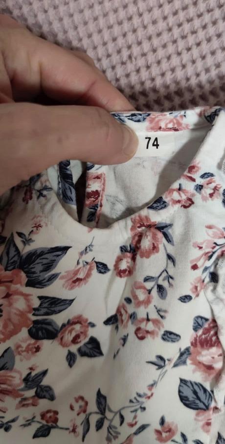 Šaty s ružami, new baby,74