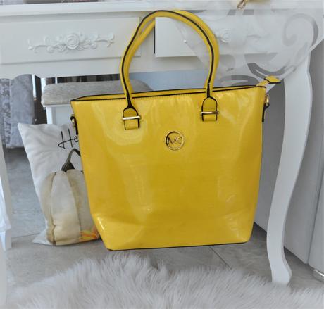 Žltá shopper kabelka,