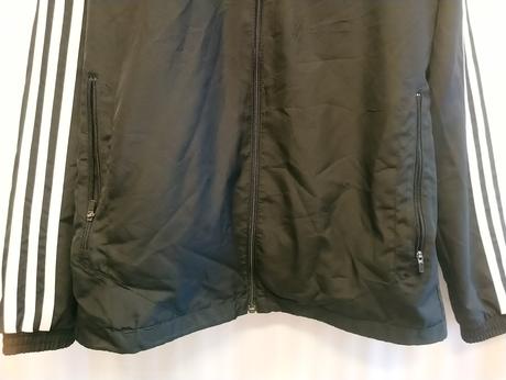 Pánska čierna prechodná športová vetrovka, s/m, adidas,s