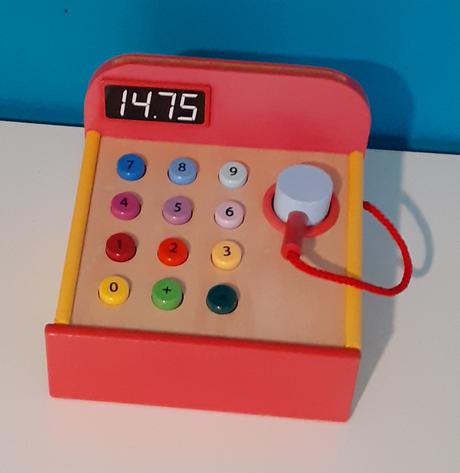 Drevená pokladňa lidl, 