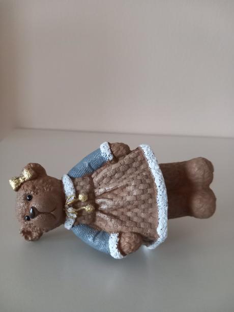 Sada 2ks stojacie keramické medvedíky, 