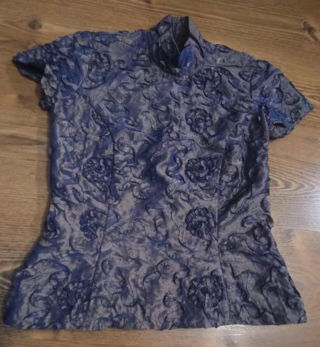 Blúzka zlato modrá, m