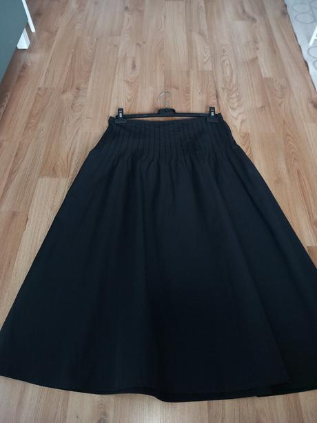 Čierna midi sukňa mango 38/40/m, mango,m