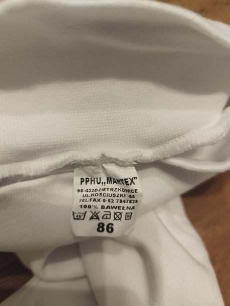 Polodupačky biele v. 86 zn. martex, 86