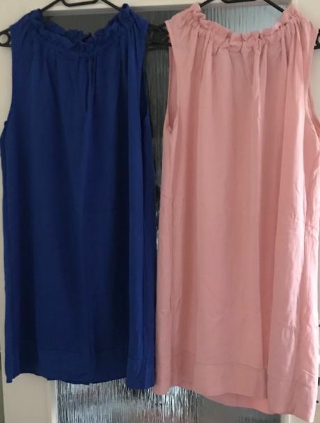 2ks šaty s viazanim okolo krku, 