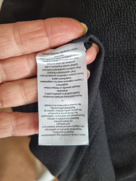 Čierne elastické šaty women 38, 38