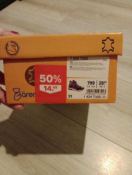 Zimné kožené topanky bärenschule, 31