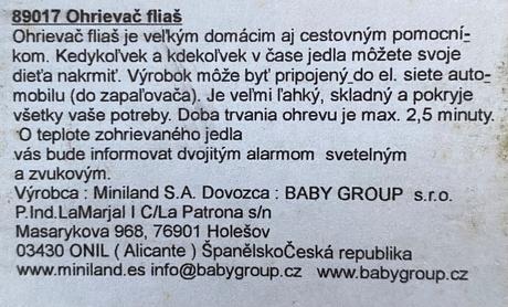 Ohrievač fliaš z adaptérom do auta,