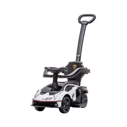 Odrážadlo s vodiacou tyčou lamborghini biele, 