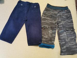 Menčestráky + zateplené nohavice - veľ. 86/92, 86