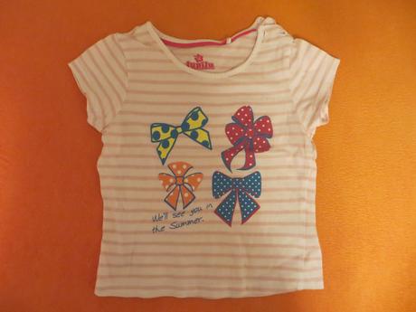 Bielo-ružové pásikavé tričko, lupilu,86