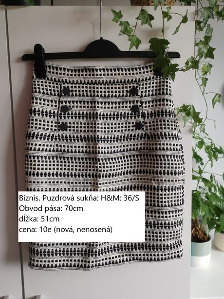 Puzdrova sukna, h&m,s