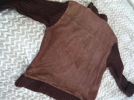 Hnedá manchestrová bunda, xxl