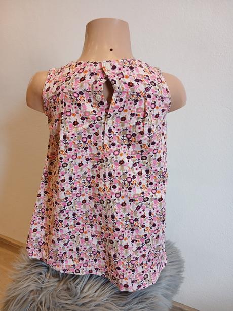 Dievčenské vzorované menčestrové šaty s kvietkami, h&m,98