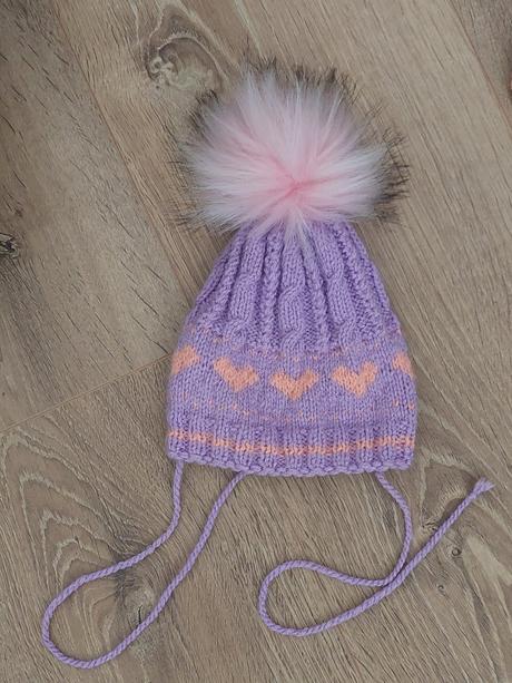 Hand made pletená čiapka, 86