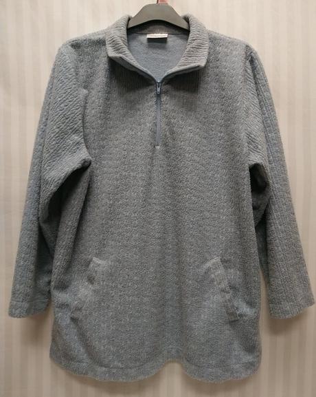 Dámska predĺžená modrá hrejivá mikina david nieper, xxl