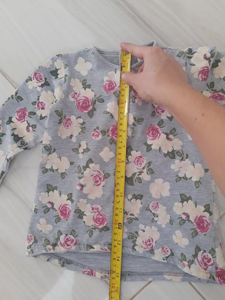 Detská kvietkovaná mikina 86/92, idexe,86