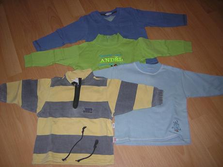 Balík tričká dlhý rukáv vel.98/104, 104–116