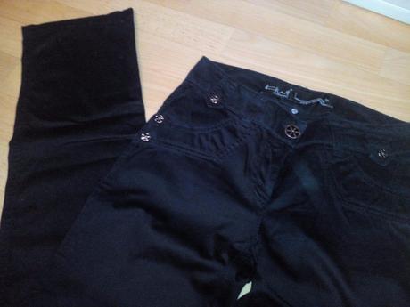 Čierne nohavice s rovným strihom, 34