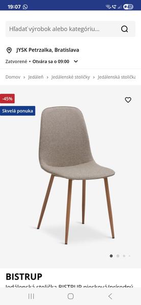 Skúsenosti so stoličkami z JYSK