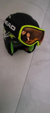 Lyžiarske okuliare + prilba alpine, 