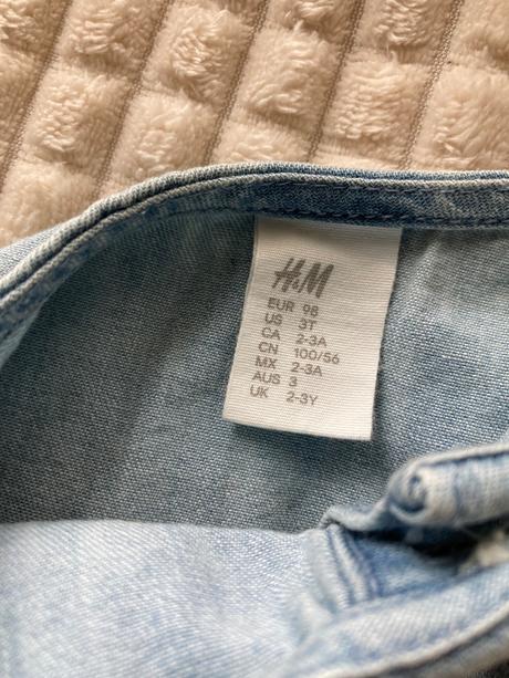 Riflová blúzka, h&m,98