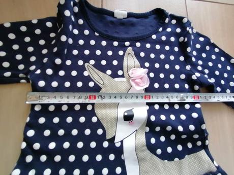 Tričko so srnkou a 3d ružičkou, 116