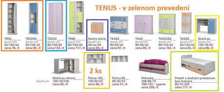 Detská izba tenus (v zelenom prevedení), 