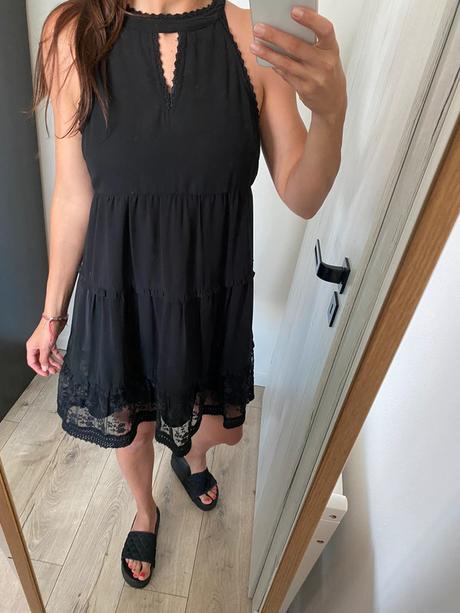Čierne šaty, vero moda,l