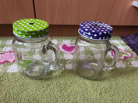 Poháre s víčkom - bez slamky (2 ks), 