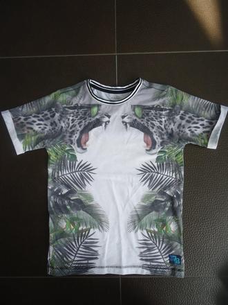 Nádherné tričko s motívom džungle vel. 6-7 r., f&f,122