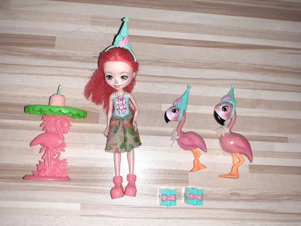 Enchantimals bábika+ plameniaky zs.,