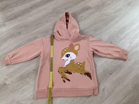 Mikina so srnkou, h&m,104