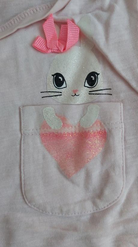 Tričko ružové zajačik h&m 92, h&m,92