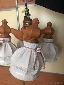 Drevený štýlový luster, 