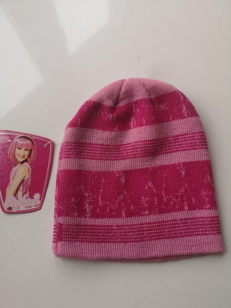 Lazy town dievčenská zimná čiapka veľkosť 2-6rokov, lazy town,92 / 98 / 104 / 110 / 116