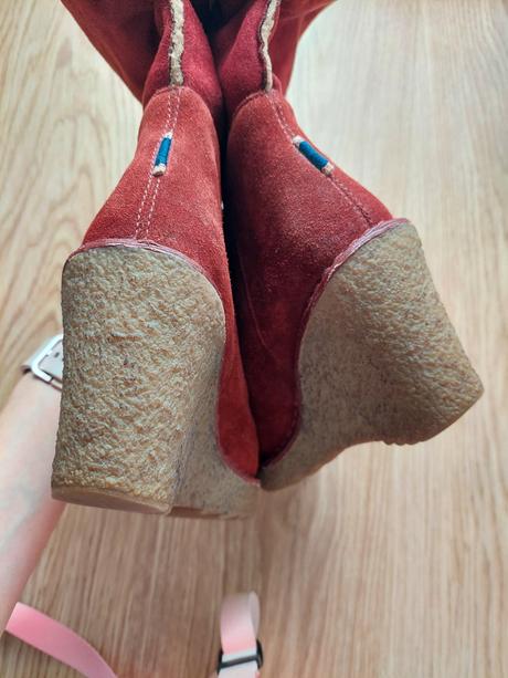 Tommy hilfiger kožené čižmy na platforme 36, tommy hilfiger,36