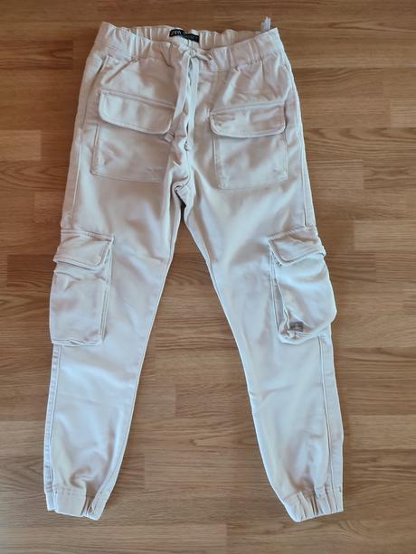 Biele nohavice zara m, zara,m