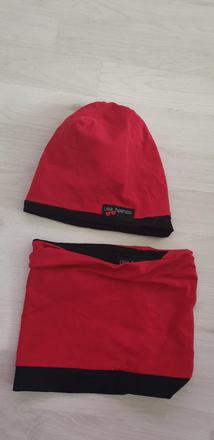 Komplet čiapka+nákrčník č.80, 80