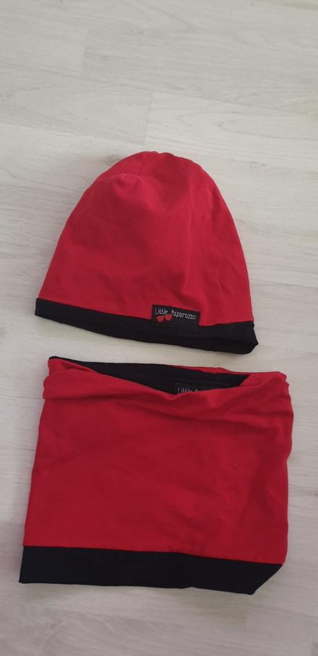 Komplet čiapka+nákrčník č.80, 80