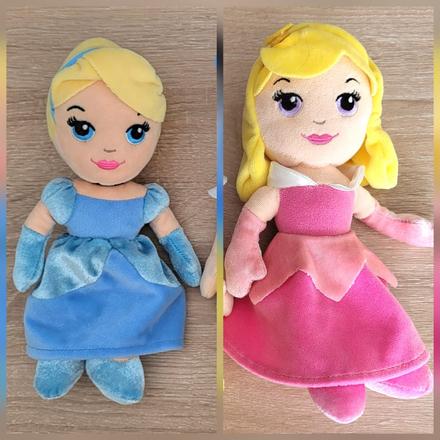 2x plyšová bábika disney princezná,
