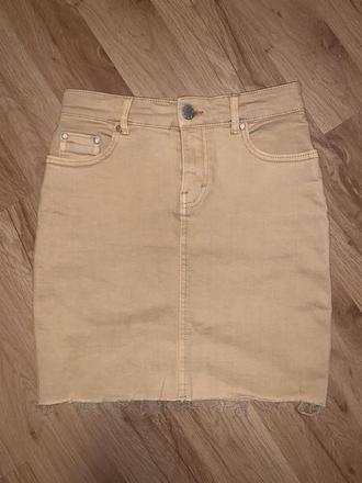 Horčicová sukňa amisu 34/36, amisu,34 / 36 / s / xs