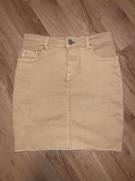 Horčicová sukňa amisu 34/36, amisu,34 / 36 / s / xs
