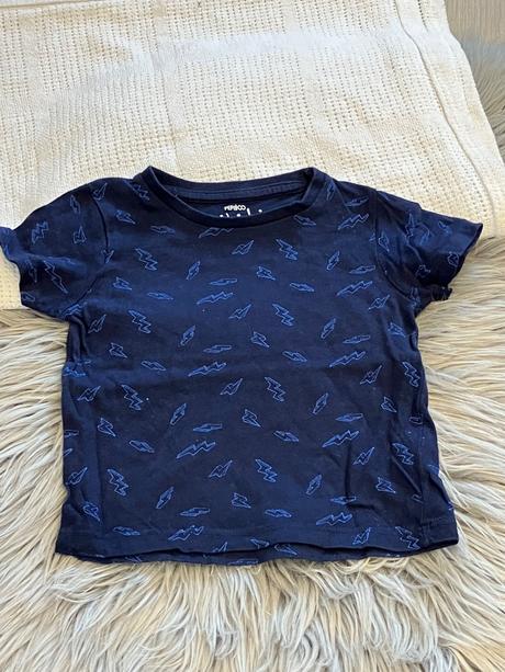 Chlapčenské tričko so vzorom tmavomodré (74-80), pepco,74