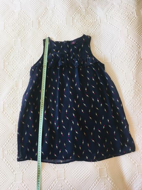 Krasna tunika na vrchu silon s jemnými papagájikmi, kiki&koko,122